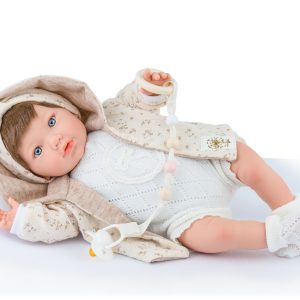 MUÑECA BEBÉ REBORN 45 CM. ALINA MOUSSELINE