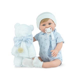 MUÑECA BEBÉ 42 CM. SUGAR TEDDY BLUE
